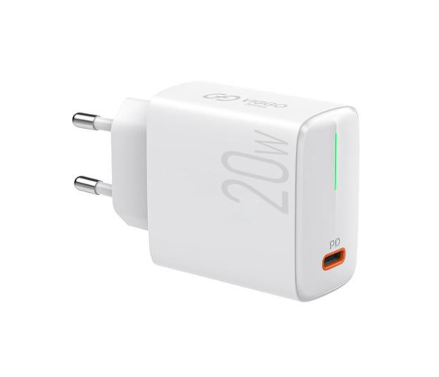 VIGGO DESIGN Sieciowa PREMIUM 1xUSB-C 20W biała - 1461988 - zdjęcie